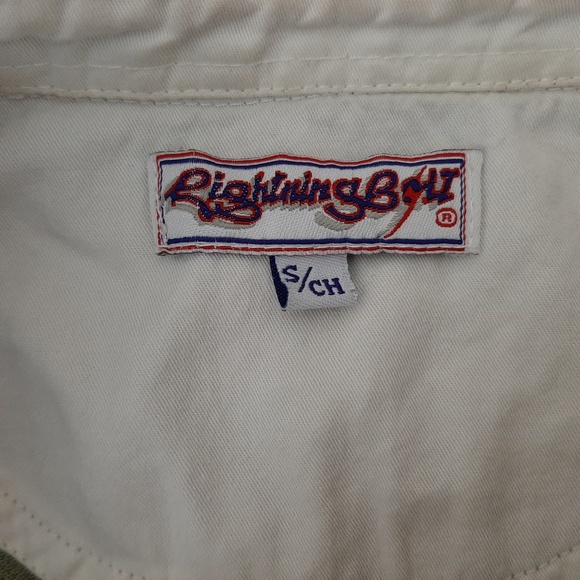 Lightning Bolt Men's Retro Polo Shirt Size Small Multicolor Surfers - Picture 6 of 7